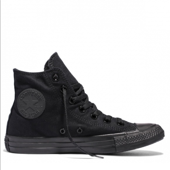 Converse Shoes - All black hi-top Converse